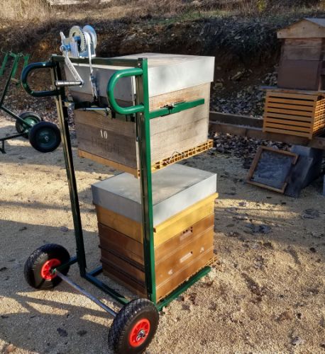 Diable lève-ruche 110 cm roues de 26 cm